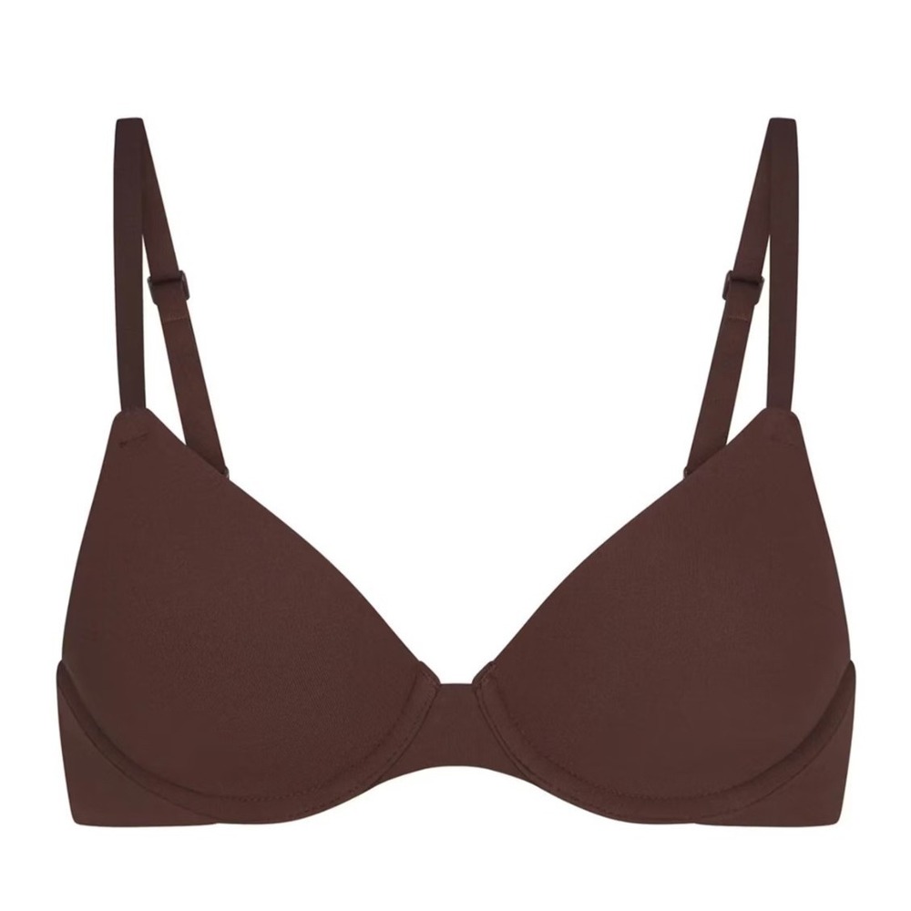 Skims Fits Everybody T-Shirt Bra BA-DEM-9221  Cocoa‎ 38D